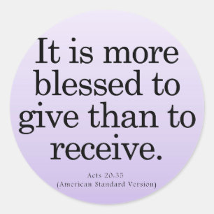 Pegatina Redonda Bendición para dar a actos 20-35