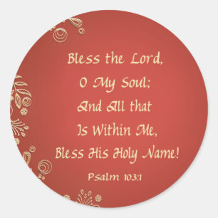 Pegatina Redonda Bendiciones a mis Pegatinas del alma