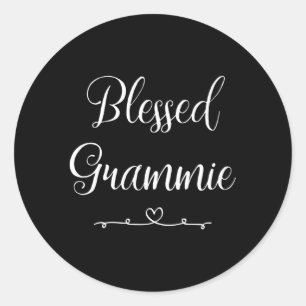 Pegatina Redonda Bendita Grammie