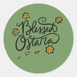 Pegatina Redonda Bendita Ostara