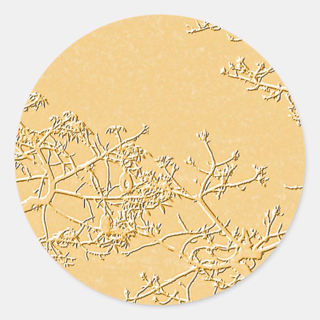 Pegatina Redonda Benditas sean. (Anverso)