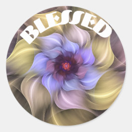 Pegatina Redonda Bendito 