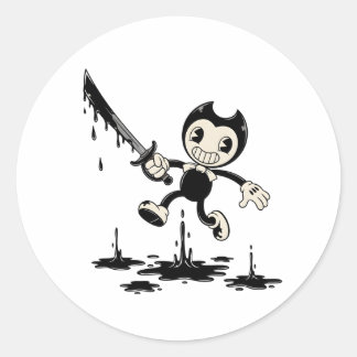 Pegatina Redonda Bendy Sticker | Bendy and the Ink Machine Vinyl Ch