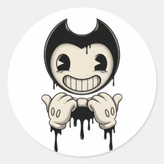 Pegatina Redonda Bendy Sticker | Bendy and the Ink Machine Vinyl Ch