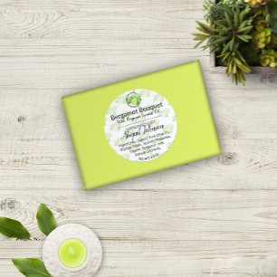 Pegatina Redonda Bergamot Scrub casero hecho a mano o Pegatinas de 