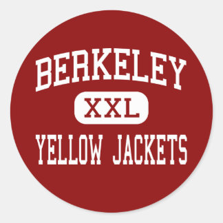 Pegatina Redonda Berkeley - Chaquetas amarillas - Alto - Berkeley