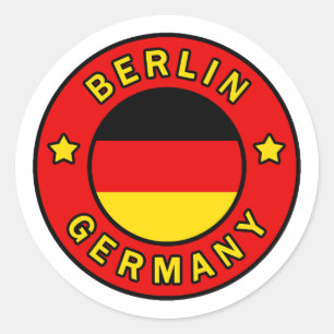 Pegatina Redonda Berlín Alemania