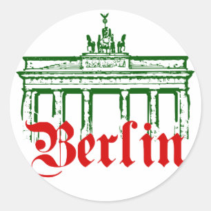 Pegatina Redonda Berlín Alemania