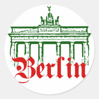 Pegatina Redonda Berlín Alemania