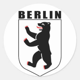 Pegatina Redonda Berlín (escudo de armas)