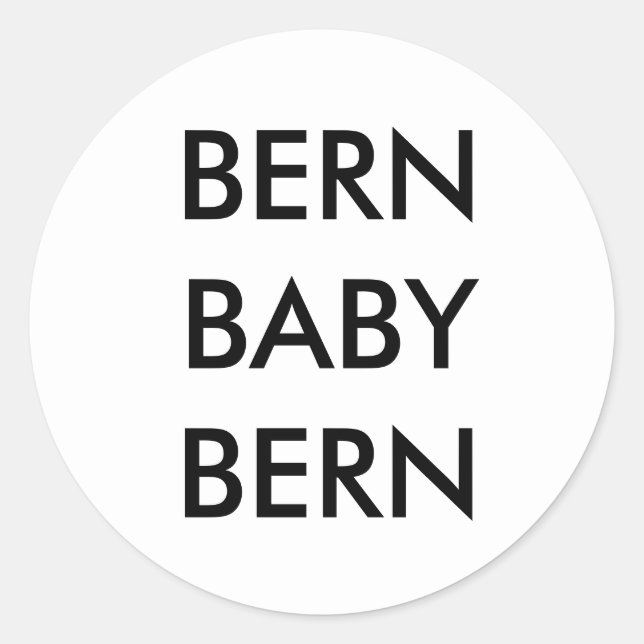 Pegatina Redonda Bern Baby Bern (Anverso)