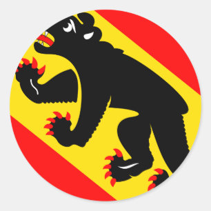 Pegatina Redonda Berna, Suiza