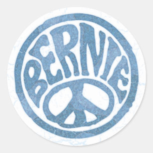 Pegatina Redonda Bernie de la Paz de los años 60