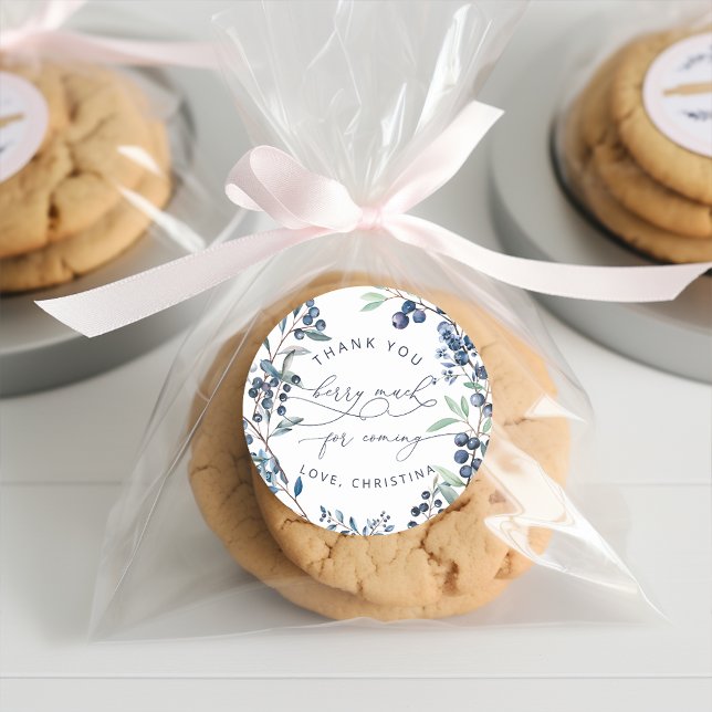 Pegatina Redonda Berry Blueberry Gracias Berry Mucho (Subido por el creador)