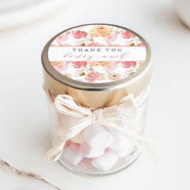 Pegatina Redonda Berry First Strawberry Summer Gracias