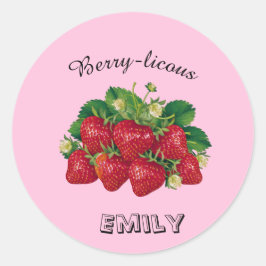 Pegatina Redonda Berry-licous