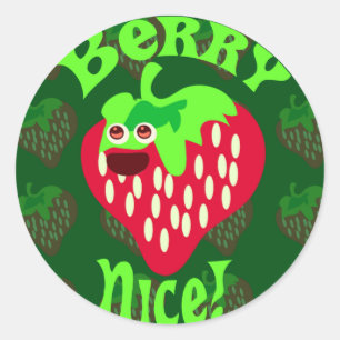 Pegatina Redonda ¡Berry Nice!