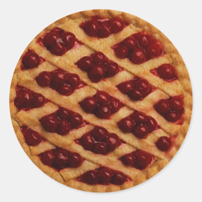 Pegatina Redonda Berry Pie (Anverso)