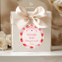 Pegatina Redonda Berry Strawberry 