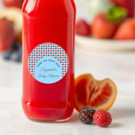 Pegatina Redonda Berry Sweet Baby Shower