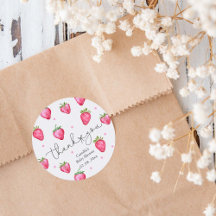 Berry Sweet Baby Shower Strawberry Gracias