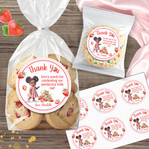 Pegatina Redonda Berry Sweet Birthday - Afro Baby Berry