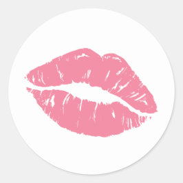 Pegatina Redonda Besos y señas/Pegatinas