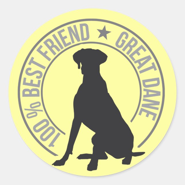 Pegatina Redonda Best Friend (Anverso)