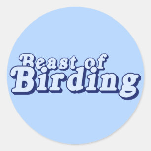 Pegatina Redonda Bestia de Aves