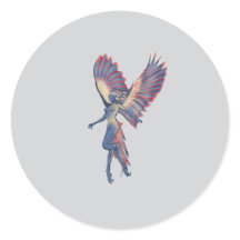 Bestia mitológica volando Harpy