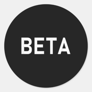 Pegatina Redonda Beta sumisa