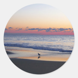 Pegatina Redonda Bethany Beach Sunrise I