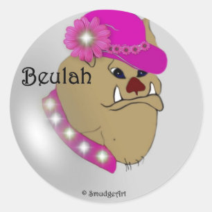 Pegatina Redonda Beulah