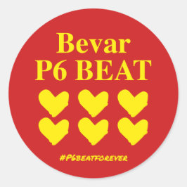 Pegatina Redonda Bevar P6 BEAT