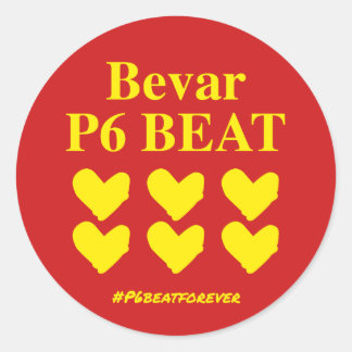 Pegatina Redonda Bevar P6 BEAT