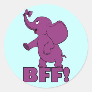 PEGATINA REDONDA ¡BFF!