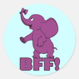PEGATINA REDONDA ¡BFF!