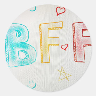 Pegatina Redonda bff