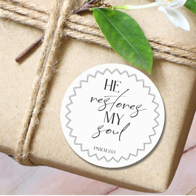 Pegatina Redonda Bible Verse psalm Round Sticker (Subido por el creador)