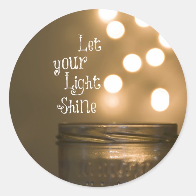 Pegatina Redonda Biblia inspiradora versus cita cristiana (Anverso)