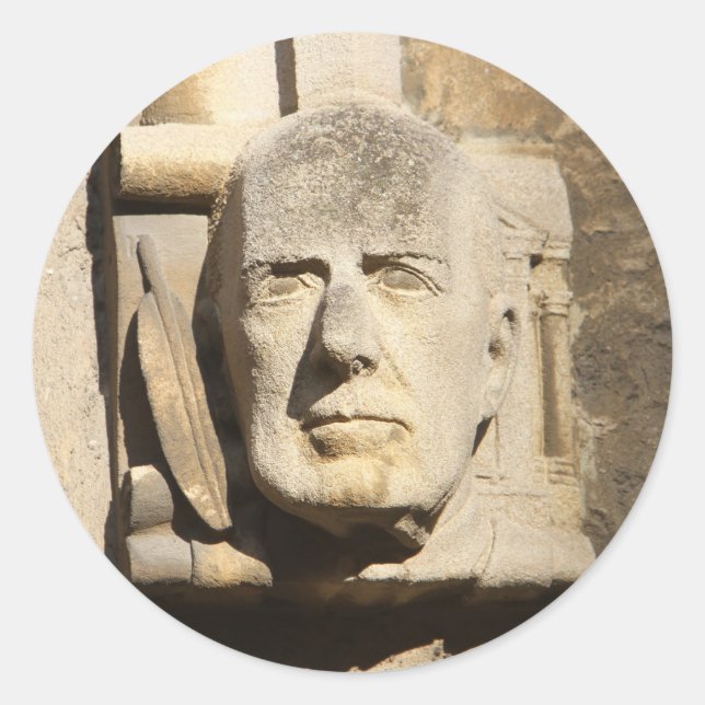 Pegatina Redonda Biblioteca de Bodleian Oxford (Anverso)