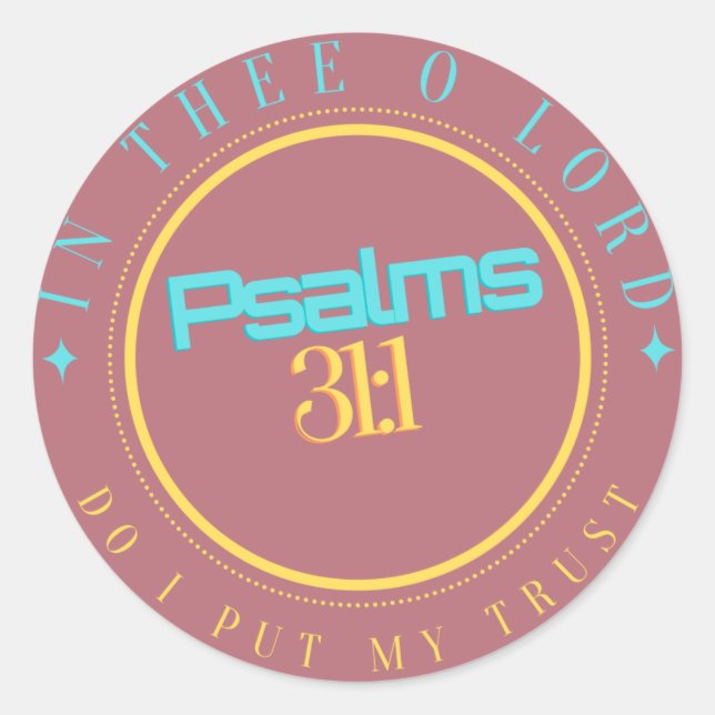 PEGATINA REDONDA BIBLIOTECA "EN EL SEÑOR" (Anverso)