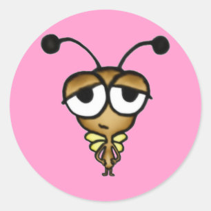 Pegatina Redonda Bicho dormilón