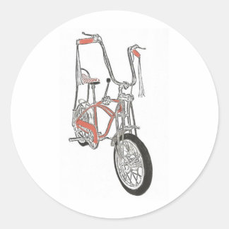 Pegatina Redonda Bicicleta del clásico Naranja de Schwinn Krate 60