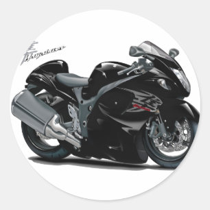 Pegatina Redonda Bicicleta negra Hayabusa