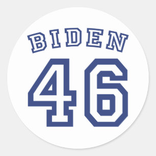PEGATINA REDONDA BIDEN 46