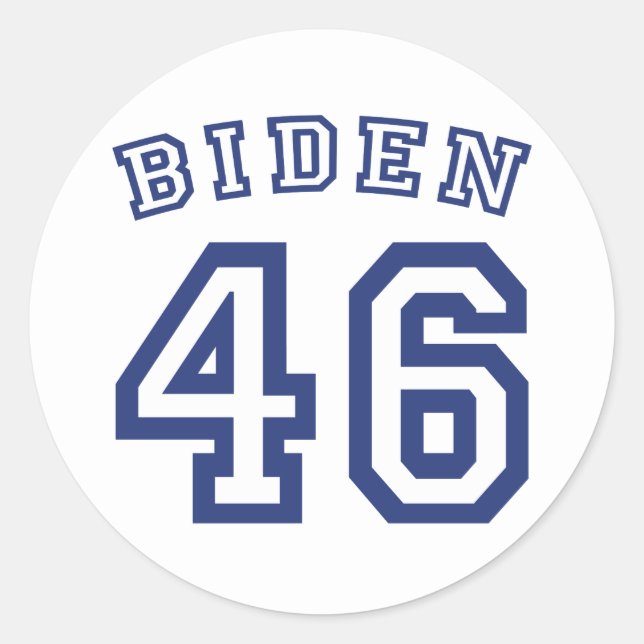 PEGATINA REDONDA BIDEN 46 (Anverso)