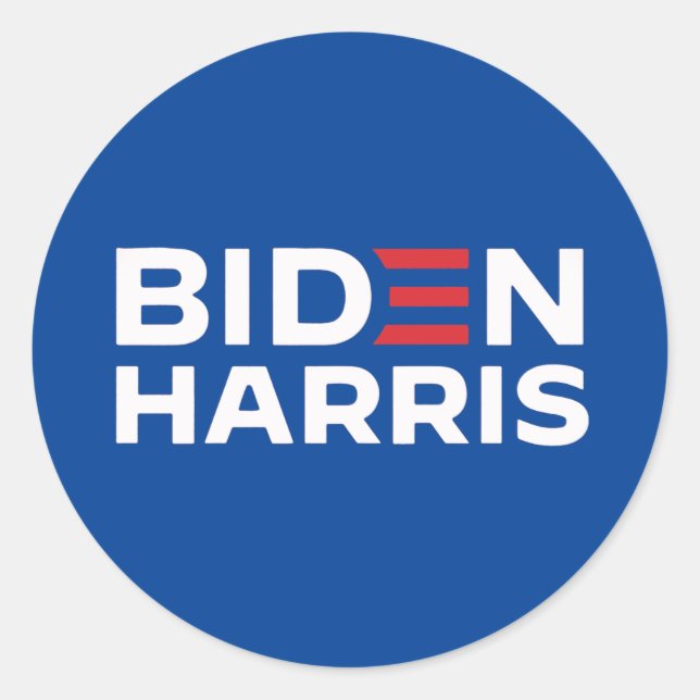 PEGATINA REDONDA BIDEN HARRIS 2024 (Anverso)