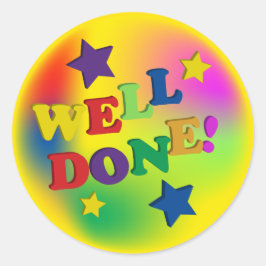 Pegatina Redonda ¡Bien hecho!