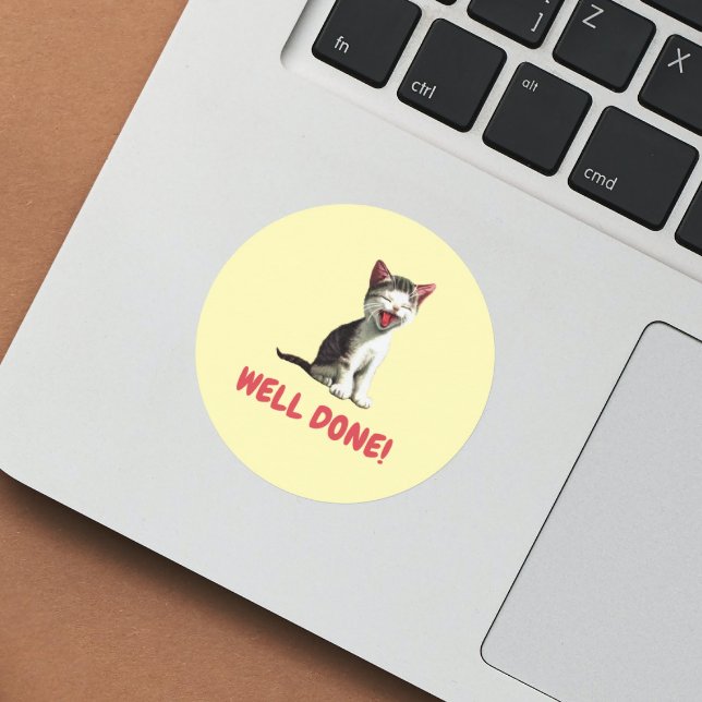 Pegatina Redonda ¡Bien hecho! el tierno y risible estímulo del prof (Subido por el creador)